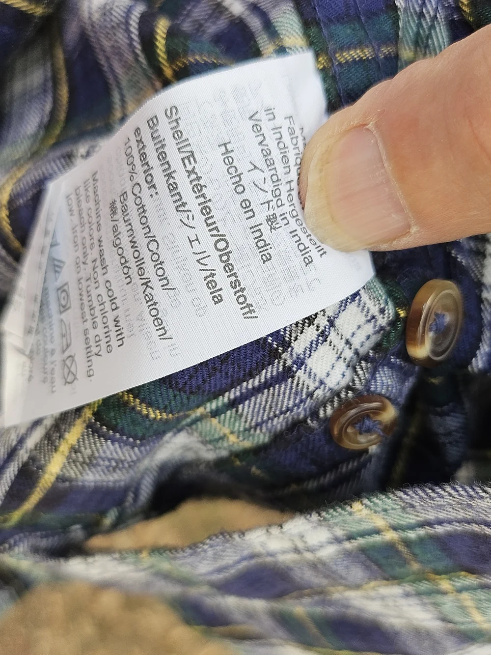 Lot Of 3 J. Crew Plaid Cotton Flannel Button-Down Shirts Blue and Green Tones M